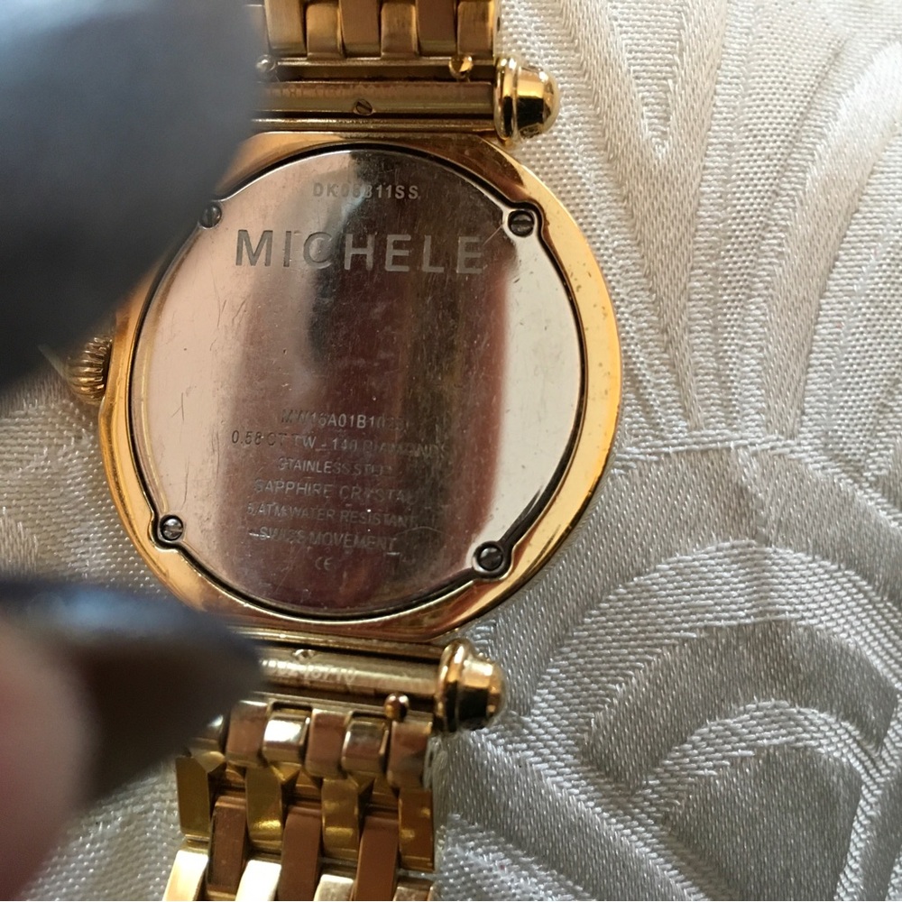 Michele Caber Gold and Diamond Women's Watch . Rare hard to find! - Picture 8 of 11